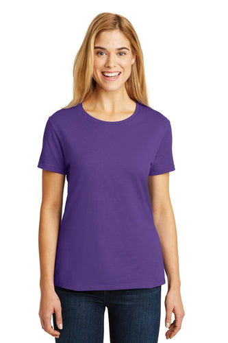 hanes ladies nano t cotton t shirt sl04 purple