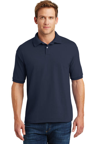 hanes navy 054x custom embroidered polo shirts