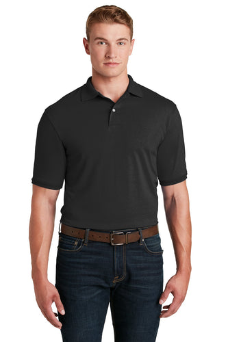 Jerzees Black 437M custom polo shirts with logo