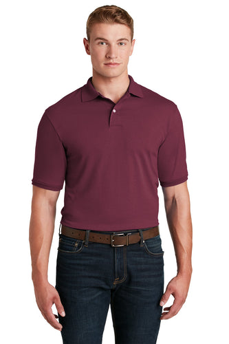 Jerzees Maroon 437M custom polo shirts with logo