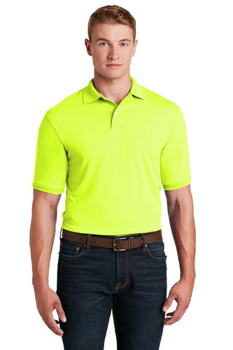 Jerzees Safety Green 437M custom logo polo shirts