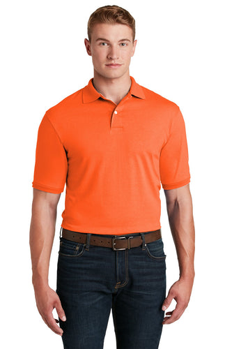 Jerzees Safety Orange 437M custom logo polo shirts