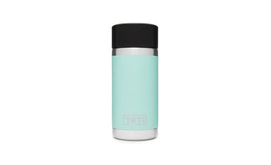 yeti rambler 12 oz bottle with hotshot cap seafoam