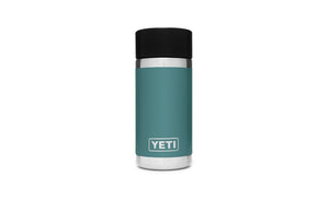 yeti rambler 12 oz bottle with hotshot cap river green