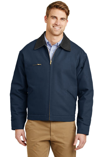CornerStone Navy/Black J763 business jackets with logo