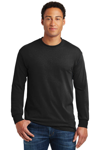gildan heavy cotton long sleeve t shirt 5400 black