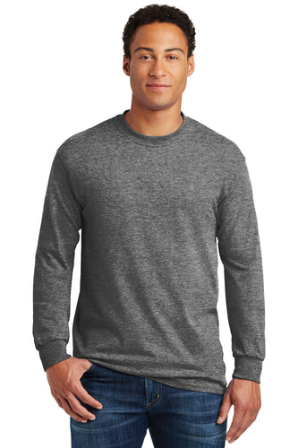 gildan heavy cotton long sleeve t shirt 5400 graphite heather