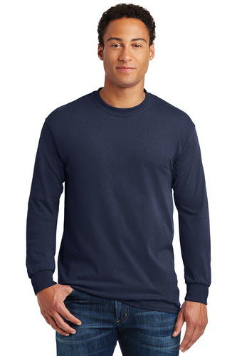 gildan heavy cotton long sleeve t shirt 5400 navy