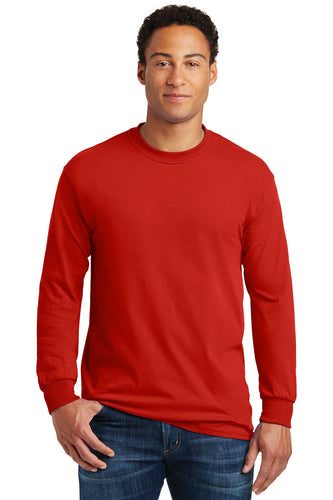 gildan heavy cotton long sleeve t shirt 5400 red