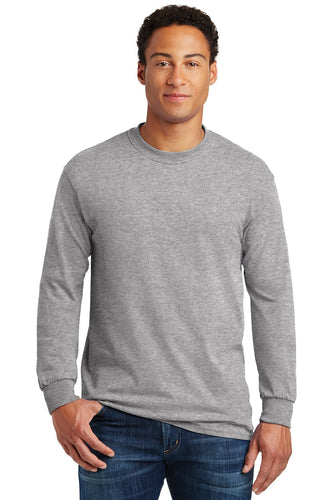 gildan heavy cotton long sleeve t shirt 5400 sport grey