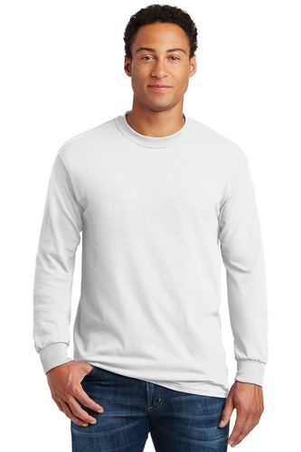gildan heavy cotton long sleeve t shirt 5400 white