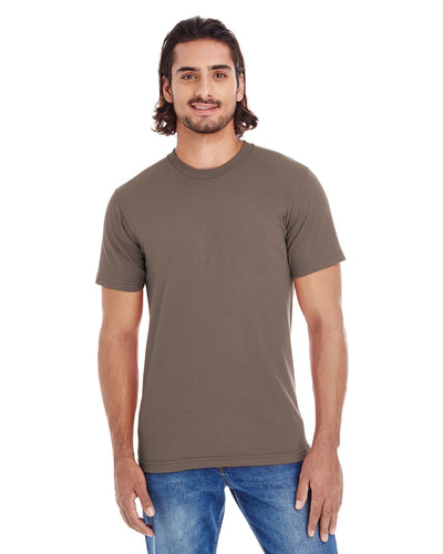 american apparel unisex organic fine jersey classic t-shirt 2001orw walnut