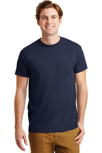 gildan dryblend cotton poly pocket t shirt 8300 navy