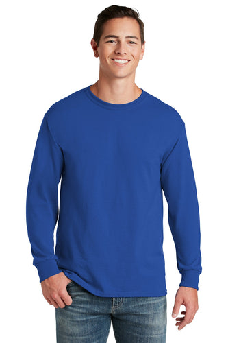 jerzees dri-power 50/50 cotton/poly long sleeve t-shirt 29ls royal