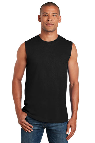 gildan ultra cotton sleeveless t shirt 2700 black