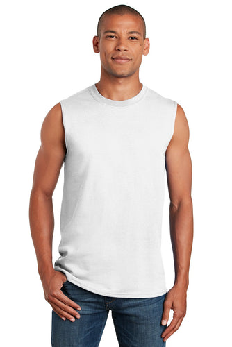 gildan ultra cotton sleeveless t shirt 2700 white