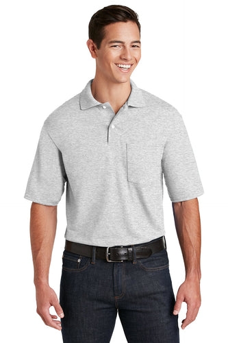 Jerzees Ash 436MP custom embroidered polo shirts