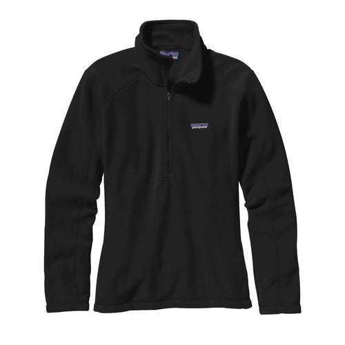 Patagonia Womens Micro D Quarter-Zip Fleece 26278 Black