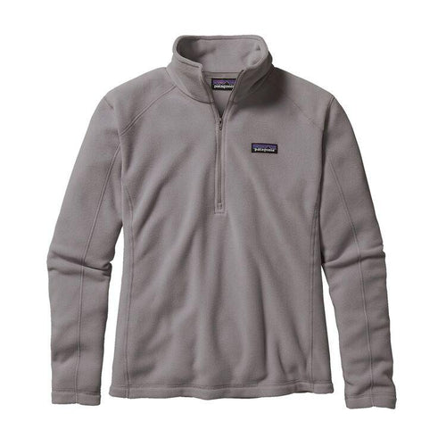 Patagonia Womens Micro D Quarter-Zip Fleece 26278 Feather Grey