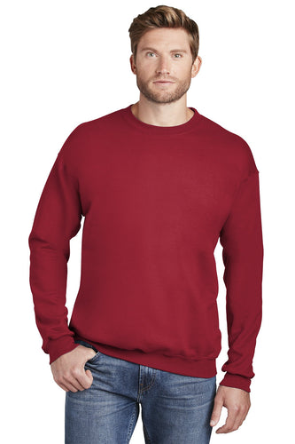 hanes deep red f260 custom sweatshirts with logo