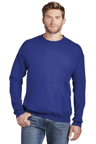 hanes deep royal f260 custom sweatshirts with logo