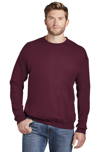 hanes maroon f260 custom sweatshirts with logo