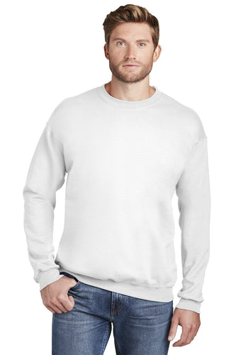 hanes white f260 custom sweatshirts with logo