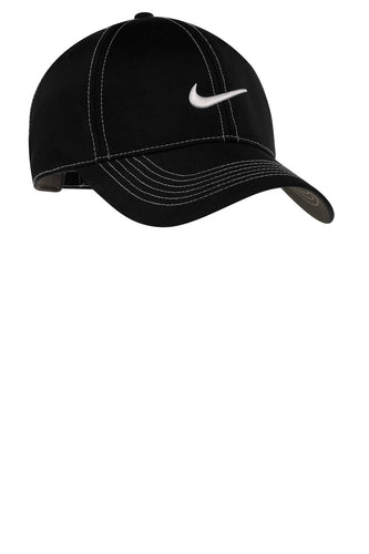 nike swoosh front cap 333114 black