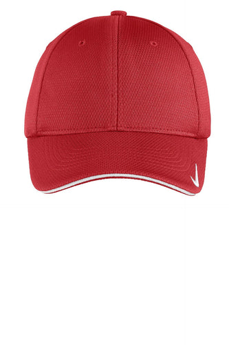 nike dri-fit mesh swoosh flex sandwich cap 333115 sport red