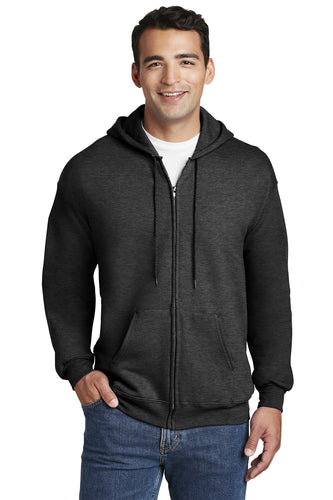 hanes charcoal heather f283 custom logo sweatshirts