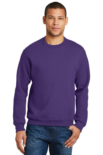 Jerzees Deep Purple 562M custom logo sweatshirts embroidered