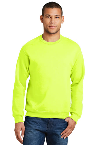 Jerzees Safety Green 562M custom dri fit sweatshirts