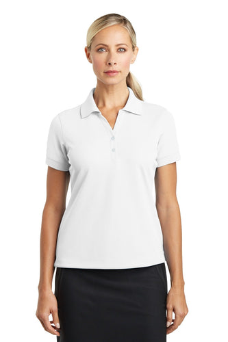 nike white 286772 polo shirts with embroidered custom logo