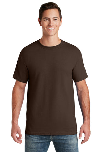 jerzees dri-power active 50/50 cotton/poly t-shirt 29m chocolate