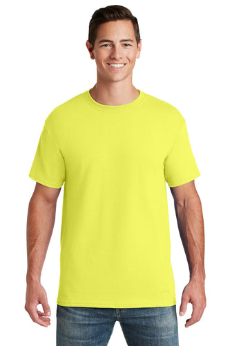 jerzees dri-power active 50/50 cotton/poly t-shirt 29m neon yellow