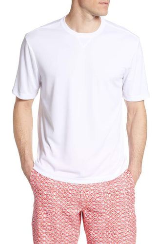 Johnnie O Carrick Prep Formance Short Sleeve T Shirt JMST1870 White