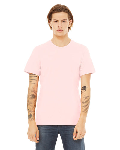 bella + canvas unisex jersey short sleeve t-shirt 3001c soft pink