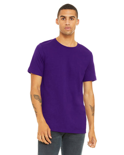 bella + canvas unisex jersey short sleeve t-shirt 3001c team purple