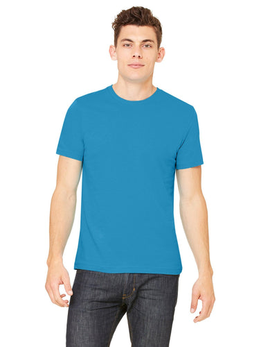 bella + canvas unisex jersey short sleeve t-shirt 3001c aqua