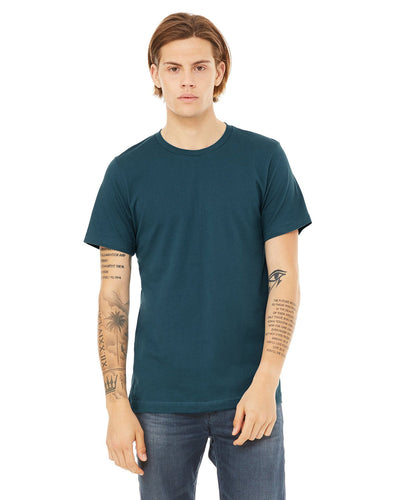 bella + canvas unisex jersey short sleeve t-shirt 3001c deep teal