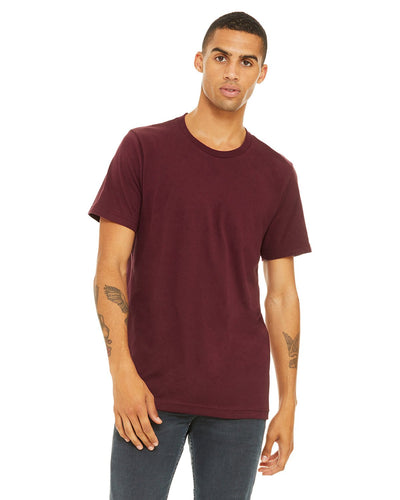 bella + canvas unisex jersey short sleeve t-shirt 3001c maroon
