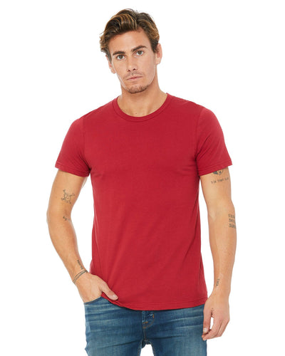 bella + canvas unisex jersey short sleeve t-shirt 3001c canvas red