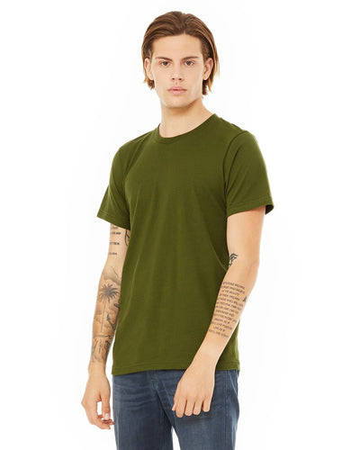 bella + canvas unisex jersey short sleeve t-shirt 3001c olive