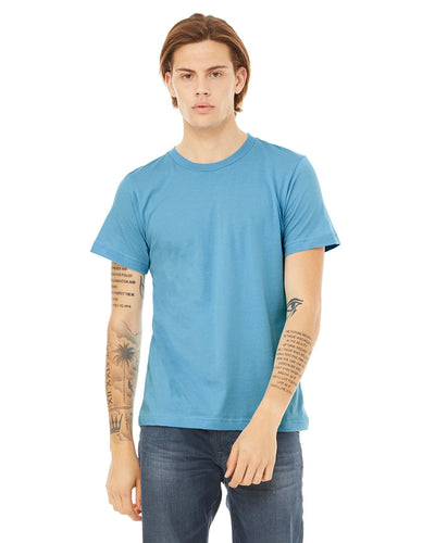bella + canvas unisex jersey short sleeve t-shirt 3001c ocean blue