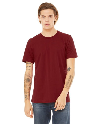 bella + canvas unisex jersey short sleeve t-shirt 3001c cardinal