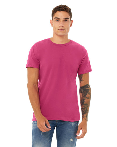 bella + canvas unisex jersey short sleeve t-shirt 3001c berry