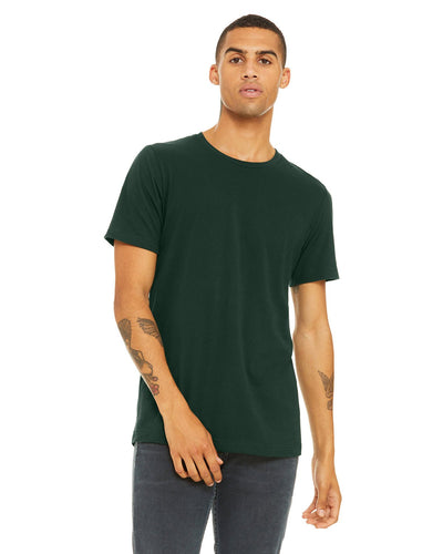 bella + canvas unisex jersey short sleeve t-shirt 3001c forest