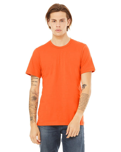 bella + canvas unisex jersey short sleeve t-shirt 3001c orange