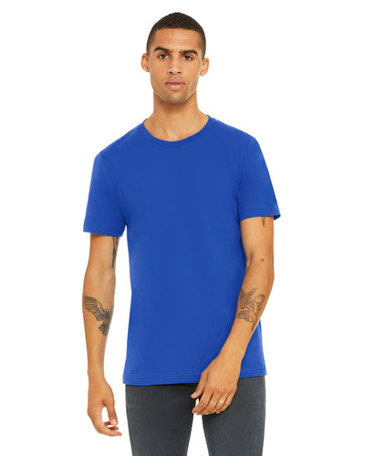 bella + canvas unisex jersey short sleeve t-shirt 3001c true royal