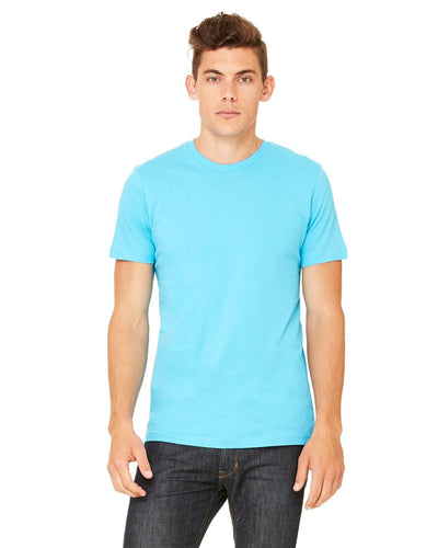 bella + canvas unisex jersey short sleeve t-shirt 3001c turquoise